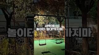 새벽에 놀이터 절대 가지마