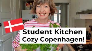 Student Kitchen, Cozy Copenhagen! My son's #Hygge Danish apartment!