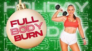 30 MIN FESTIVE FULL BODY BURN | High Intensity Workout for Women At Home