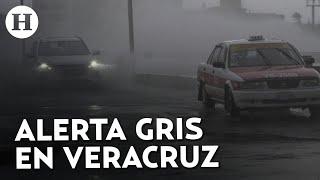 Deslaves e inundaciones ponen a Veracruz en alerta gris por las intensas lluvias que se esperan