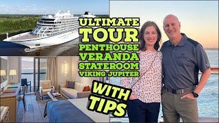 Ultimate Review Viking Ocean Cruises Jupiter Penthouse Veranda Cabin | FULL STATEROOM TOUR & TIPS!