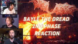 Elden Ring - Streamers Reaction to Bayle The Dread’s 2nd Phase (My Gameplay at the End with Build)