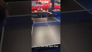 Spin it like the Spin Duo #tabletennis #pingpong
