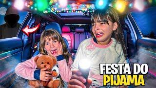 FESTA DO PIJAMA NO CARRO E ALGO TERRÍVEL ACONTECEU