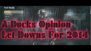 A Ducks Opinion Game Of The Year Awards! Let Downs! (2014)