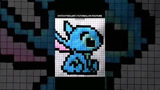 STICH (pixel art) PASO A PASO FACIL | TUTORIAL #stitch #fanart #drawing #pixelart #fyp #network #fyp