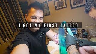 GETTING MY FIRST TATTOO!! | THE ENTIRE PROCESS