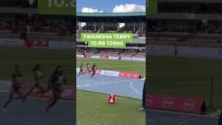 Twanisha Terry 10.86 100m at Kip Keino Classic!