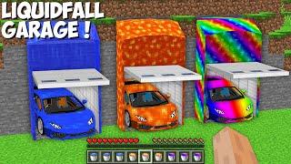 I found a SECRET GARAGE WITH A SUPER CAR in Minecraft ! WATER CAR vs LAVA CAR vs RAINBOW CAR !