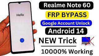 Realme Note 60 FRP Bypass Without Pc | Realme Note 60 Google Account Bypass Android 14 New Solution