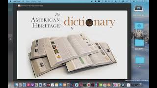 American Heritage Dictionary 5 Mac App Store (Basic Overview)