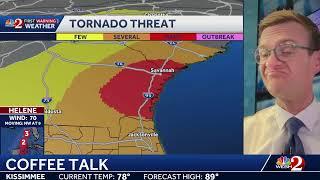 COFFEE TALK: Helene is getting stronger, working toward Florida. Let's chat...