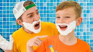 Michael and Alice pretend to be Adults - Funny kids stories