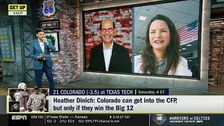 GET UP | "Sanders can get into CFP but only if they win Big 12" - Dinich on Colorado vs Texas Tech