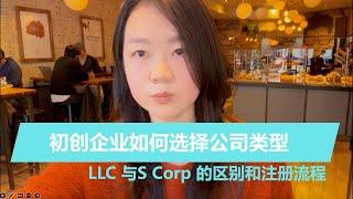 美国初创企业如何选择公司类型，LLC 与S corp 区别和注册流程