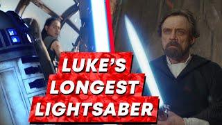 When Luke had the largest lightsaber created in history