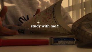 \ study with me!! / 受験生と夕方の勉強時間を過ごしませんか？