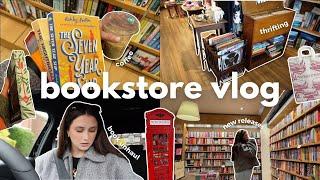 come book shopping with me *cosy bookstore vlog* (book unhaul, waterstones, the works, & more!)