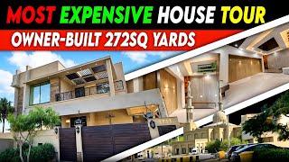 ️Most EXPENSIVE 272Sq. Yards  OWNER-BUILT Architectural Designed Villa in Bahria Town Karachi 