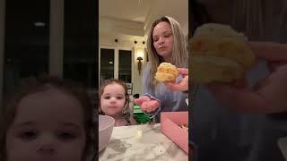 Trisha Paytas Crumble Collab: Donut Feast with Cute Baby Girl