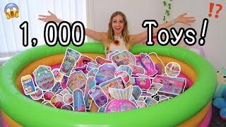 I FILLED MY *SWIMMING POOL* WITH 1,000 MYSTERY TOYS!!!⁉️ (LUCKY DIP CHALLENGE!) | Rhia Official