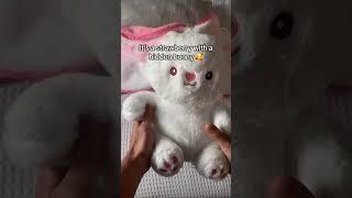Would you like to get one?  #bunnyplush #giftforher #plushbunny