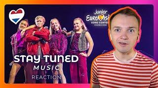 NETHERLANDS selected STAY TUNED with "MUSIC" for Junior Eurovision 2024 | REACTION Live Performance