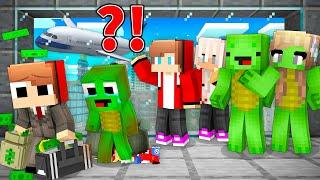 POOR Baby Mikey and RICH JJ MOVE AWAY in Minecraft - Maizen