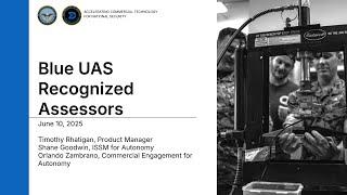 Webinar - Defense Innovation Unit Recognized Assessors program