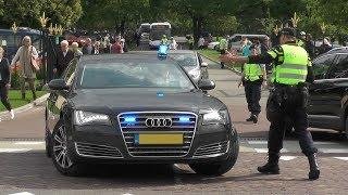 Gepantserde Audi A8 van de BSB wil naar links maar agent houdt hem tegen! #962