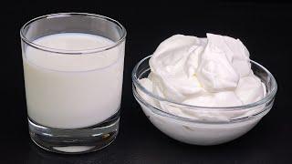 Turn 1 glass of milk into whipped cream! Homemade recipe in 10 minutes