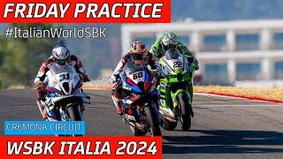 Friday Practice WSBK Italia 2024 Cremona Circuit #ItalianWorldSBK