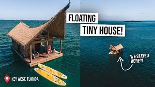 We Stayed on a Floating TINY HOUSE BOAT!  USA’s Most Unique Airbnb (Key West, Florida)