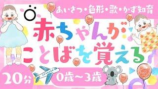 【赤ちゃんが喜ぶ】赤ちゃんがことばを覚える│赤ちゃんが泣き止む│0〜3歳児向け知育番組│ソポアートパーク公式