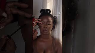 VERY BLACK GHANAIAN BRIDE MAKEUP #fyp #viral #tutorial #youtubeshorts #trending