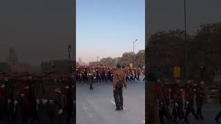 Republic day 2023 parade rehearsal at India Gate #Shorts