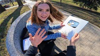 CRAZY GIRL STOLE MY YouTube BUTTON @CrazyTany  (Parkour pov Comedy)