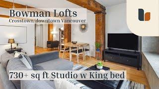 Furnished rental at Bowman Lofts | downtown Vancouver