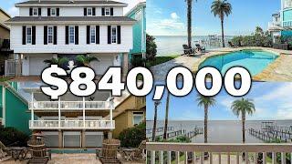 Tour of an Amazing WATERFRONT HOME in San Leon, TX for UNDER $850,000!