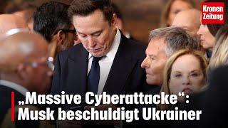 „Massive Cyberattacke“: Musk beschuldigt Ukrainer | krone.tv NEWS