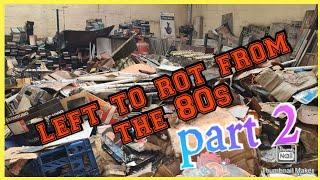 Retro shop left to rot from the 80s...full of games videos and more PART 2