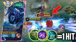 TOP GLOBAL HELCURT BEST 1HIT BUILD AND EMBLEM 2025(must try)MLBB#mobilelegends