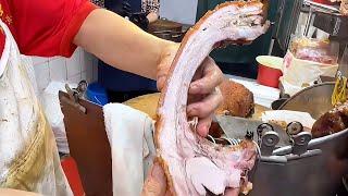 Authentic Chinese Street Food: Perfectly Roasted Pork