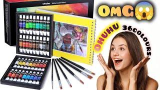 Ohuhu Watercolor Unboxing |Colours Unboxing|Painting Supplies|Art Video