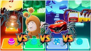 Choo-choo charles VS Oddbods VS Mcqueen Eater VS Bus Eater | Tiles Hop EDM Rush