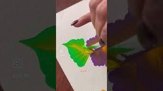  Easy Onestroke Floral Painting  #wow #shorts