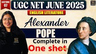 UGC NET JUNE 2025 | English Classes For UGC NET | Alexander Pope | SD Campus Teaching