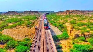 Drone Railfaning at Ran Pethani | Breathtaking Aerial Views of Pakistan Railways