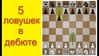 5 ЛОВУШЕК в ДЕБЮТЕ. Защита КАРО-КАНН. Шахматы для ЛЮБИТЕЛЕЙ.