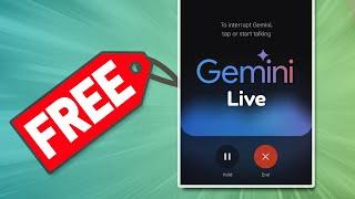 Gemini Live is now FREE for everyone — no subscription required!